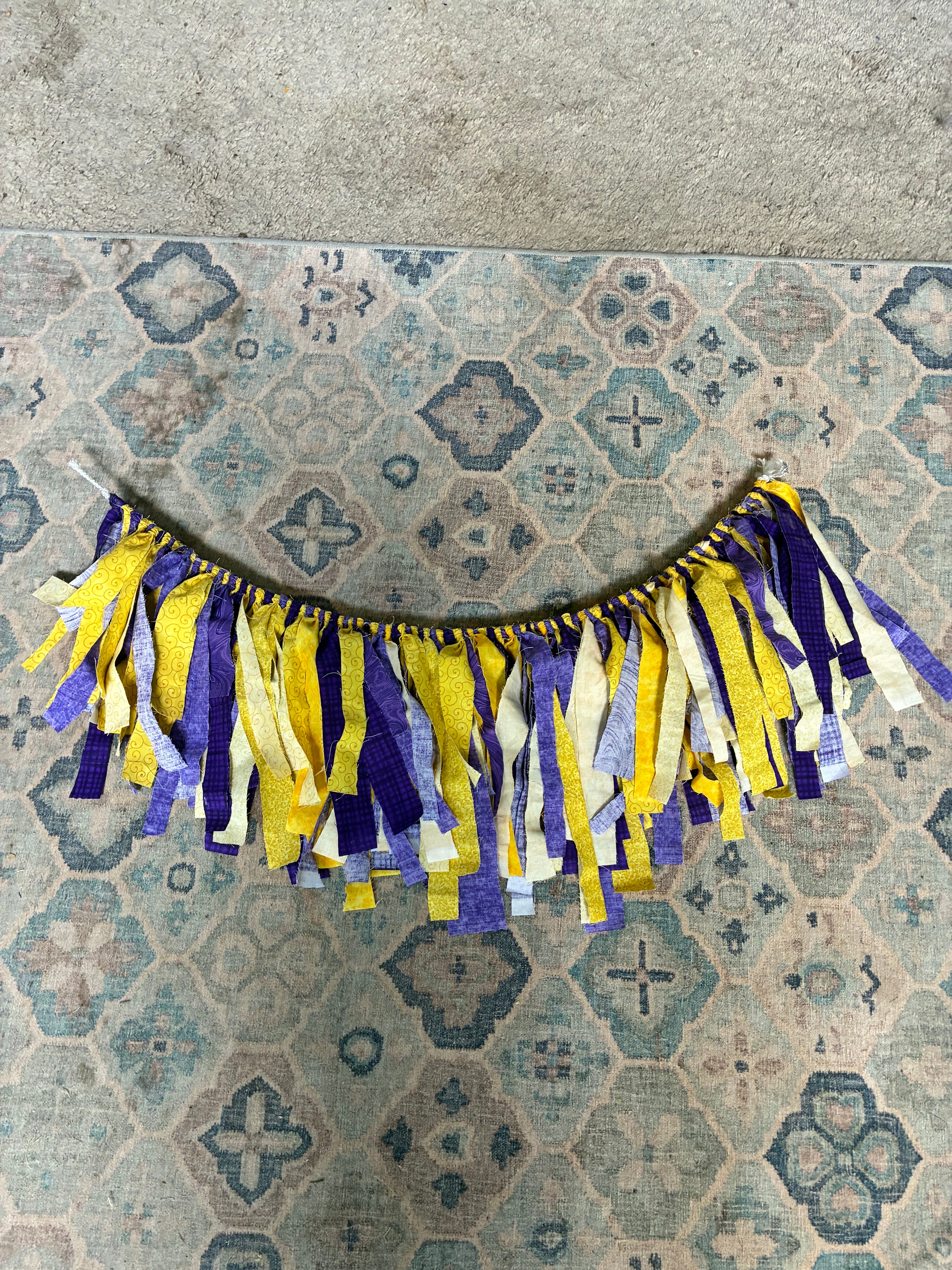 50in Customizable Fabric Tie Banner for Dorm Rooms